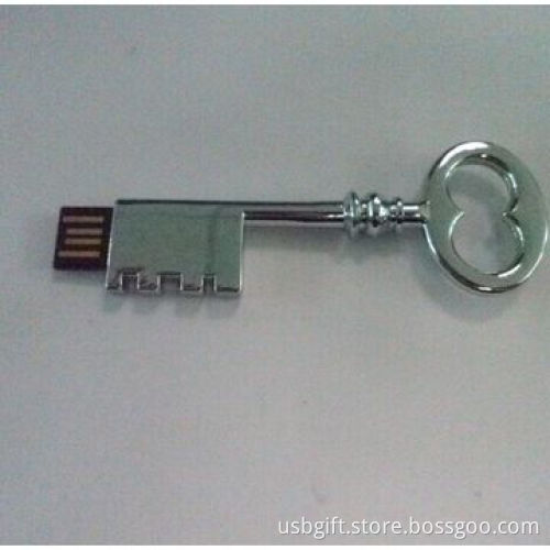 8GB USB Drive, Metal Key Shape